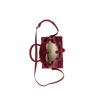 AASTU CARRYALL BAG RED SMOOTH / GOLD