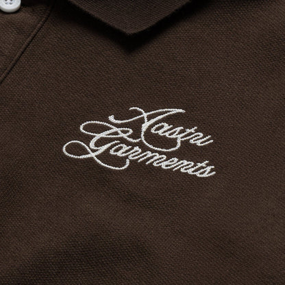 AASTU GARMENT LONG SLEEVE POLO // BROWN