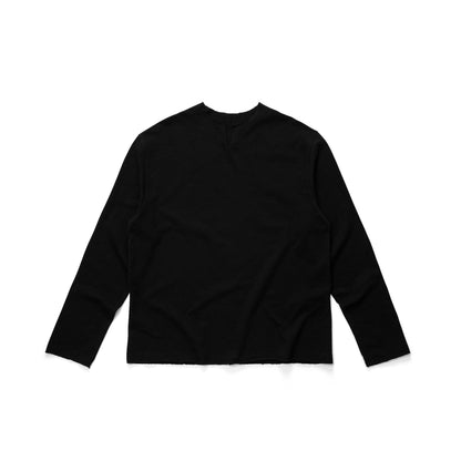 AASTU.CO SLUB LONG SLEEVE // BLACK