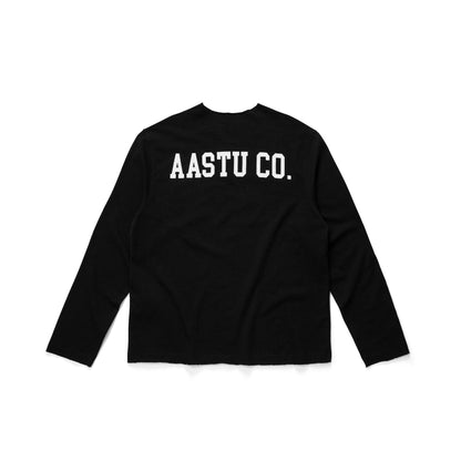 AASTU.CO SLUB LONG SLEEVE // BLACK