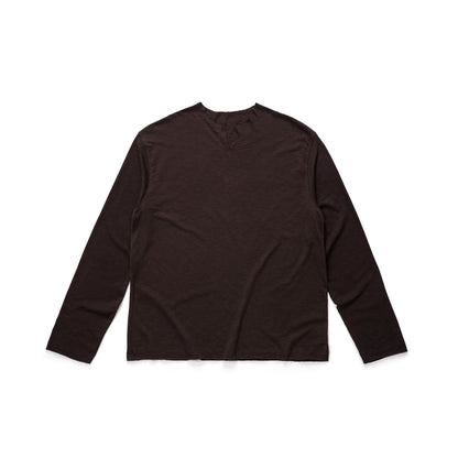 AASTU.CO SLUB LONG SLEEVE // BROWN