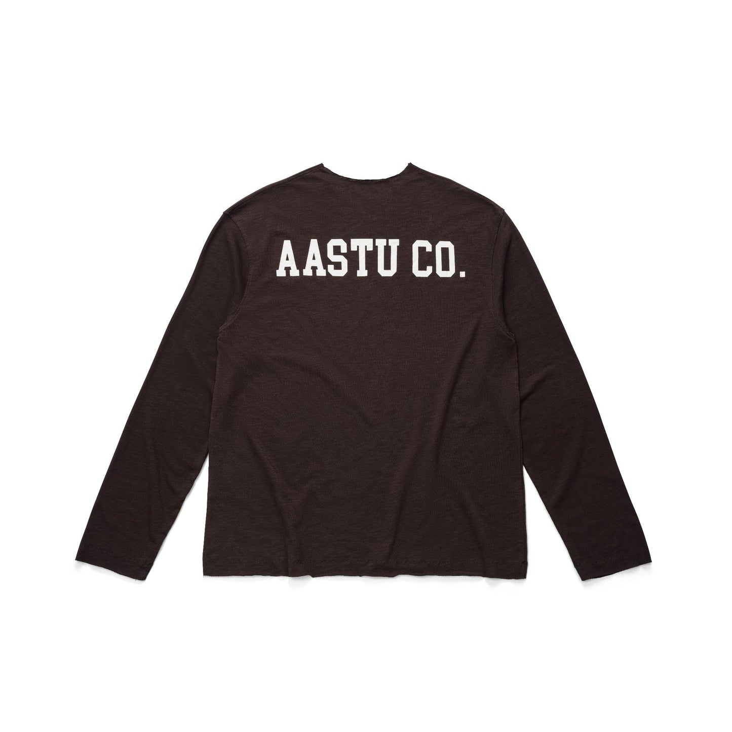AASTU.CO SLUB LONG SLEEVE // BROWN
