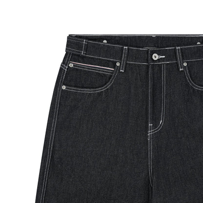 AA RAW DENIM MULTI POCKET PANTS // BLACK