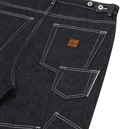AA RAW DENIM MULTI POCKET PANTS // BLACK