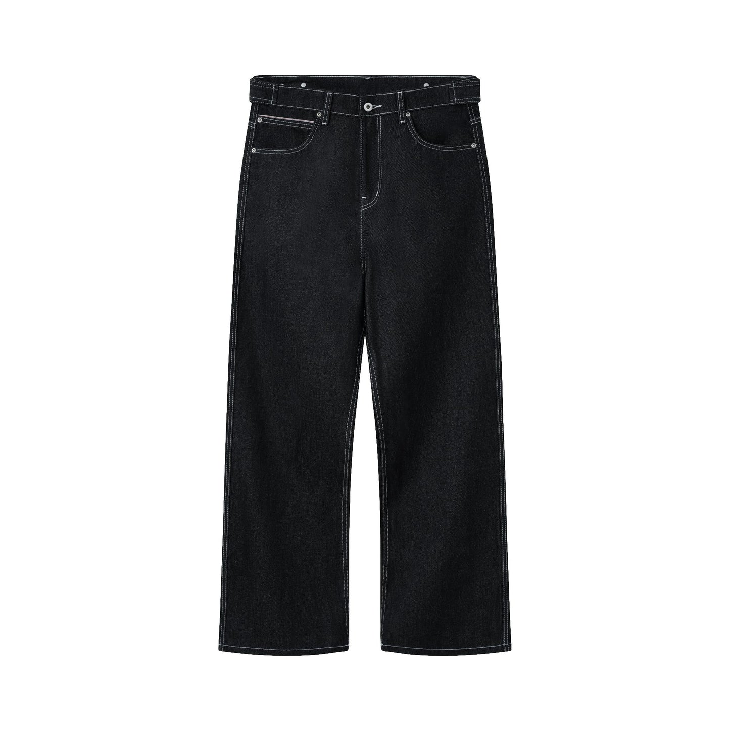 AA RAW DENIM MULTI POCKET PANTS // BLACK