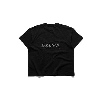 AA APPLE SLUB TEE // BLACK