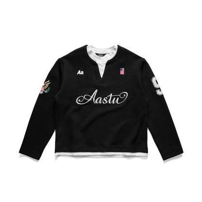 AA DOUBLE COLLAR PC // BLACK