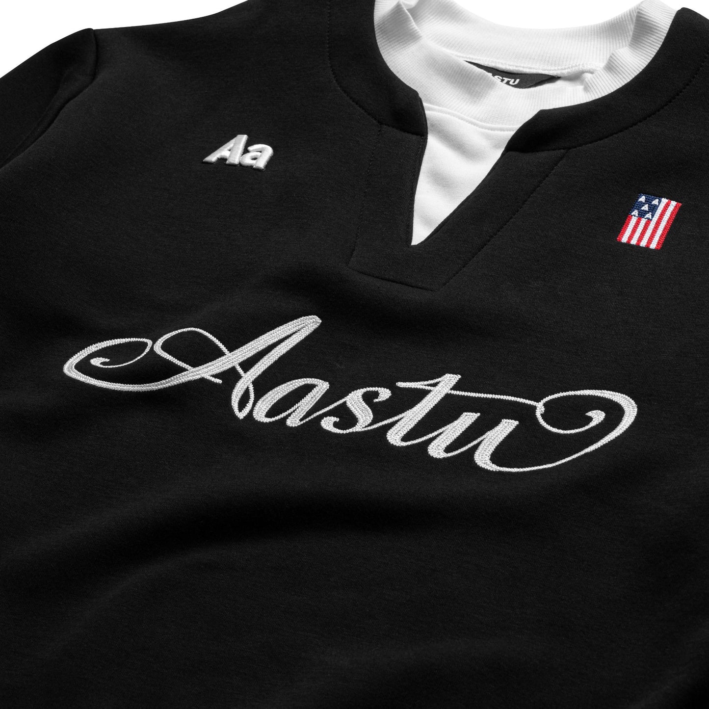 AA DOUBLE COLLAR PC // BLACK