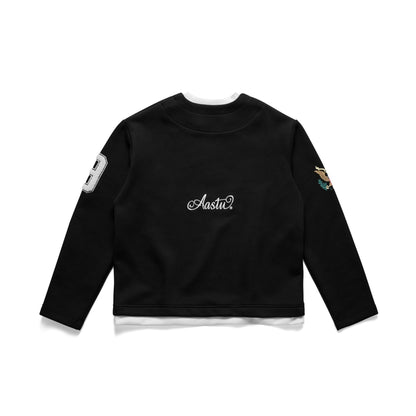 AA DOUBLE COLLAR PC // BLACK