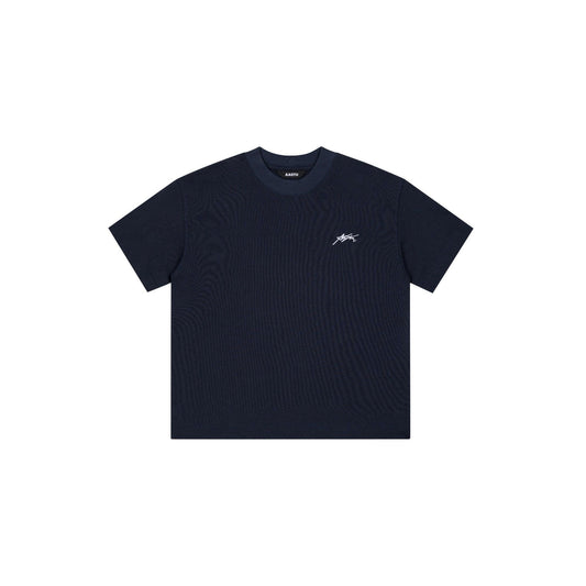 AA SIGNATURE LOGO TEE // NAVY