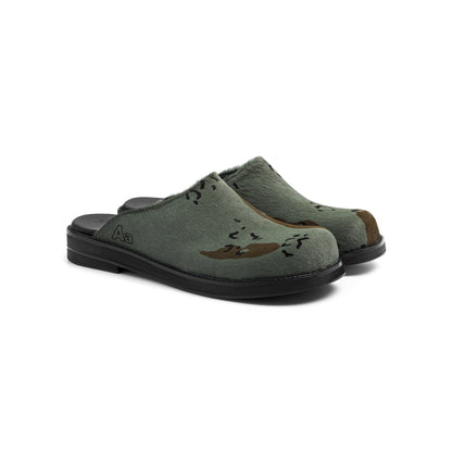 AA CLOG FUR LEATHER // CAMO