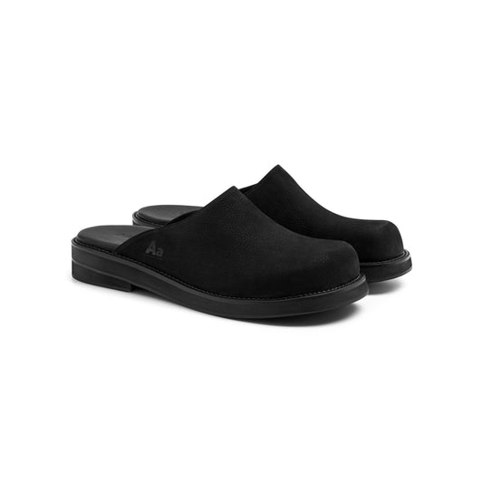 AA CLOG MILL LEATHER // BLACK