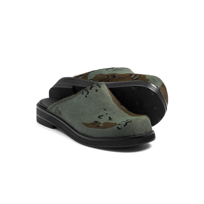 AA CLOG FUR LEATHER // CAMO