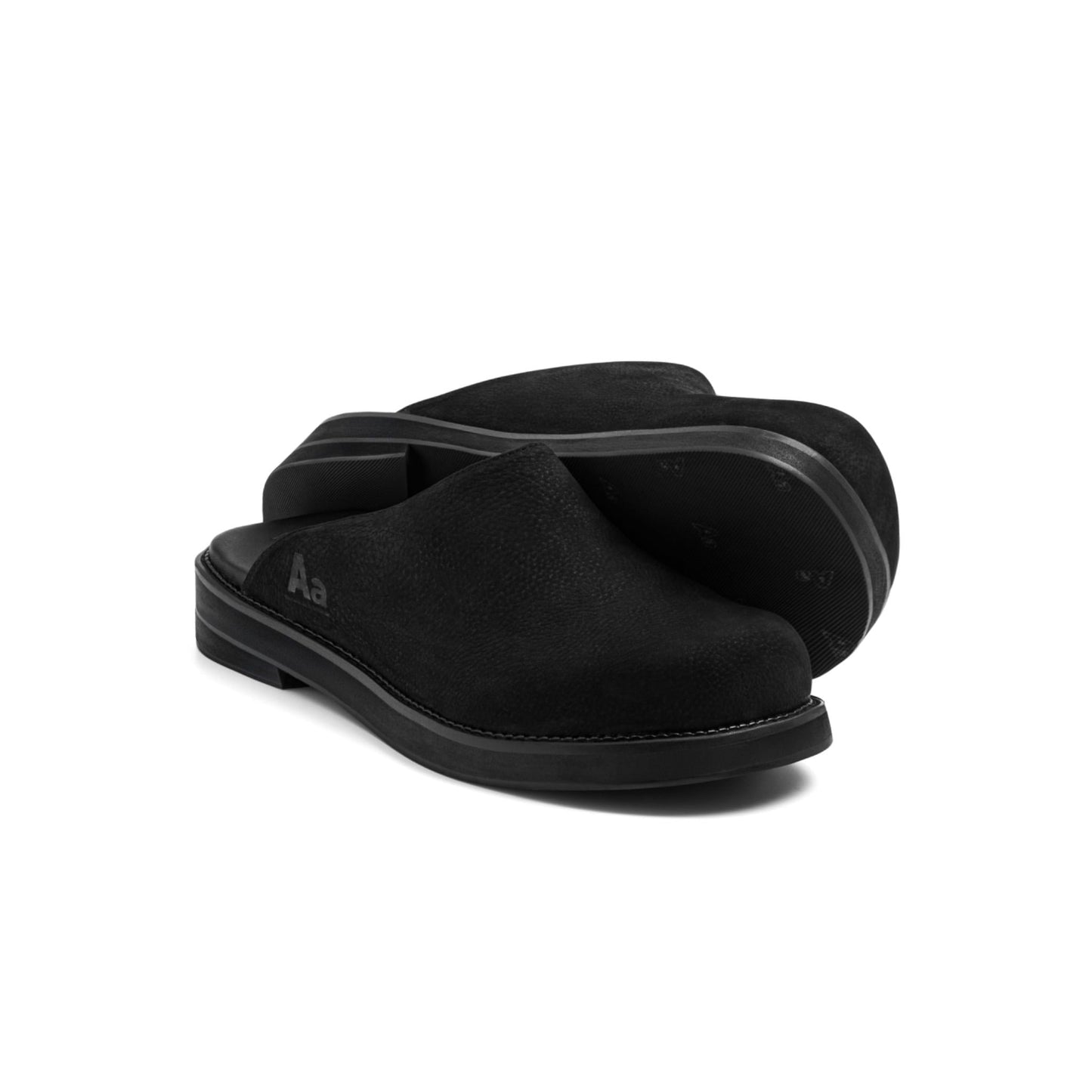 AA CLOG MILL LEATHER // BLACK