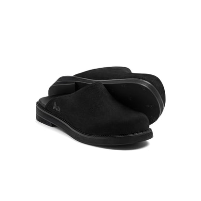AA CLOG MILL LEATHER // BLACK