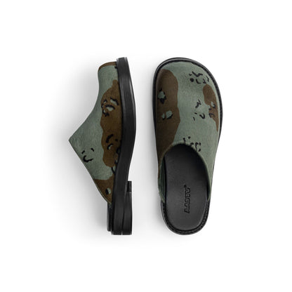 AA CLOG FUR LEATHER // CAMO