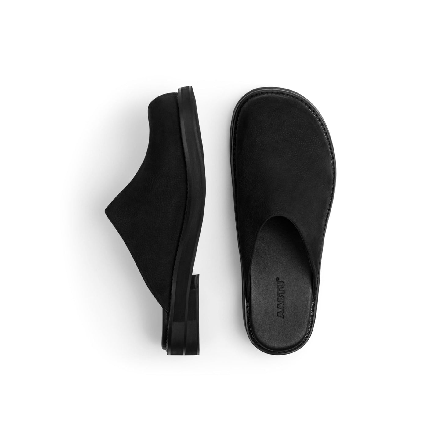 AA CLOG MILL LEATHER // BLACK