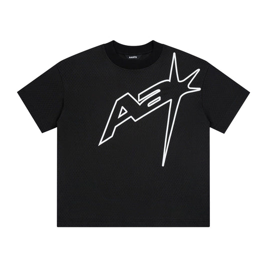AA MESH RACING TEE // BLACK