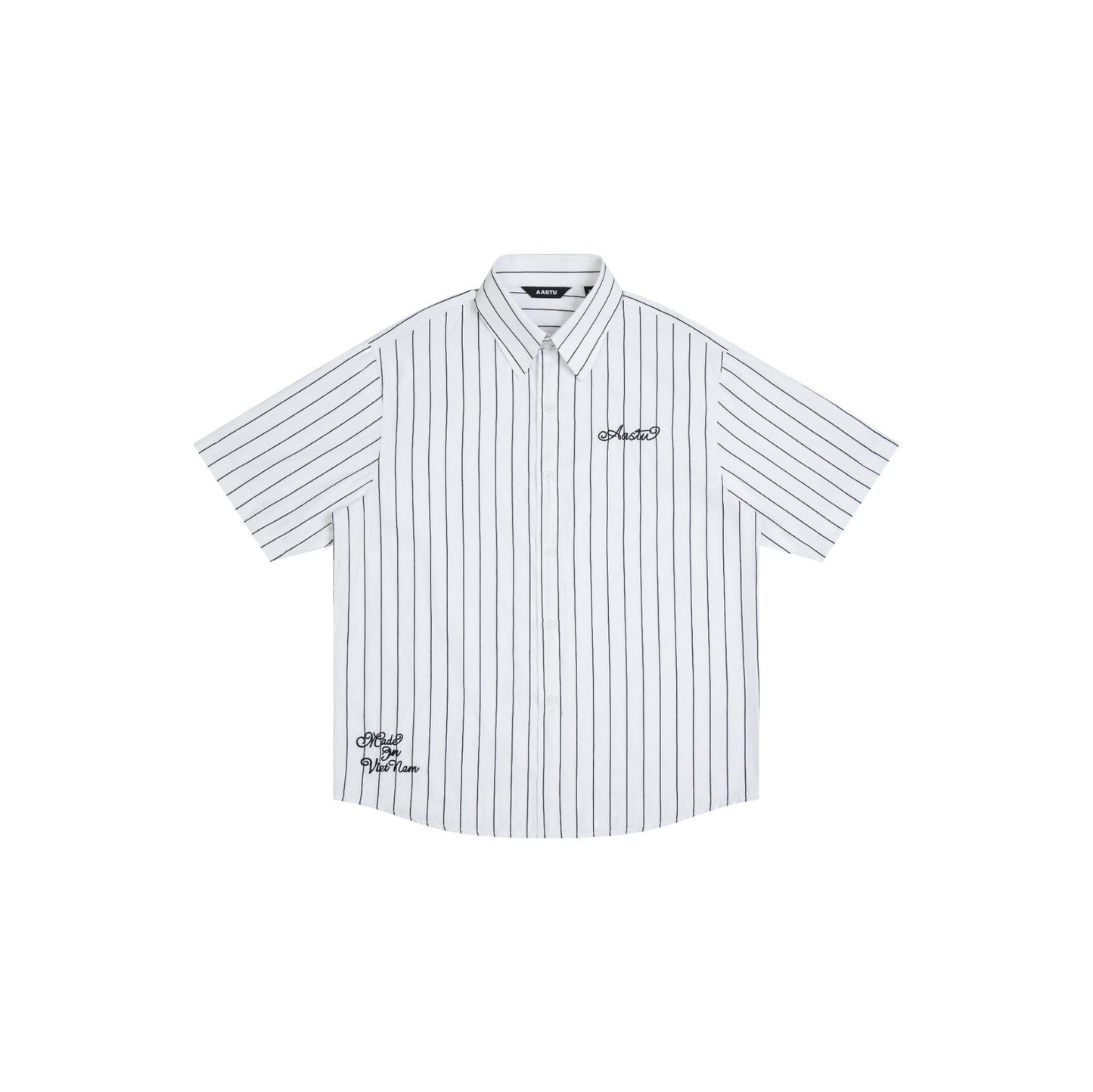 AA BOLDSTROKE LOGO SHIRT // BLACK STRIPES