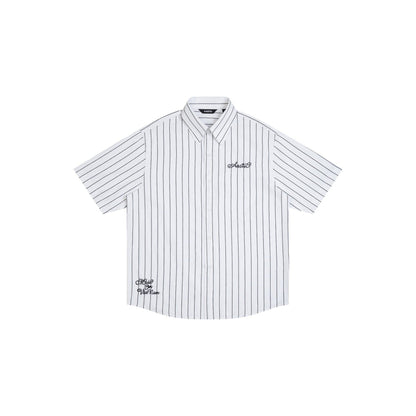 AA BOLDSTROKE LOGO SHIRT // BLACK STRIPES