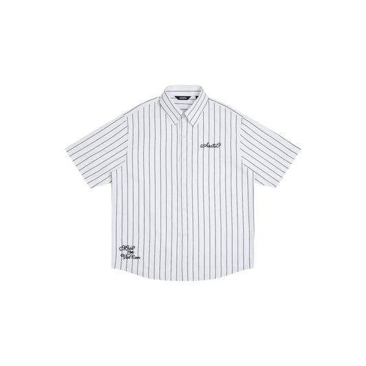 AA BOLDSTROKE LOGO SHIRT // BLACK STRIPES