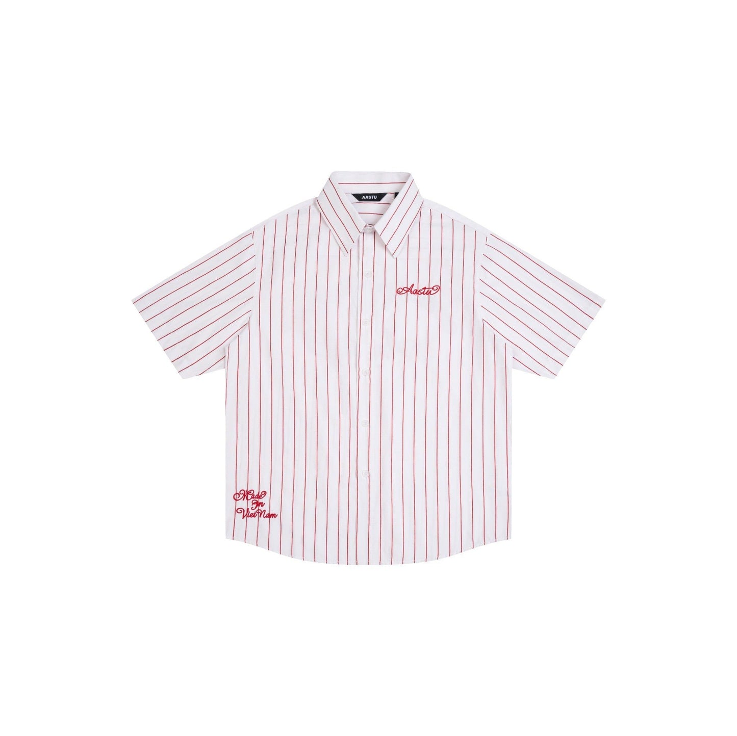 AA BOLDSTROKE LOGO SHIRT // RED STRIPES