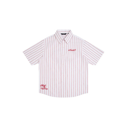 AA BOLDSTROKE LOGO SHIRT // RED STRIPES