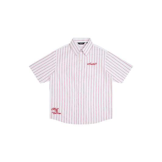 AA BOLDSTROKE LOGO SHIRT // RED STRIPES