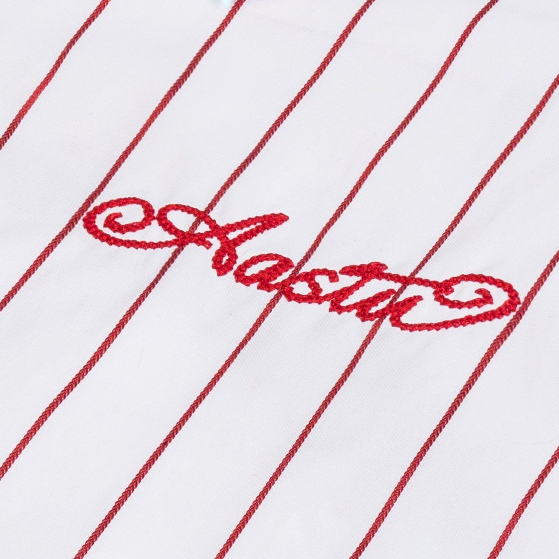 AA BOLDSTROKE LOGO SHIRT // RED STRIPES