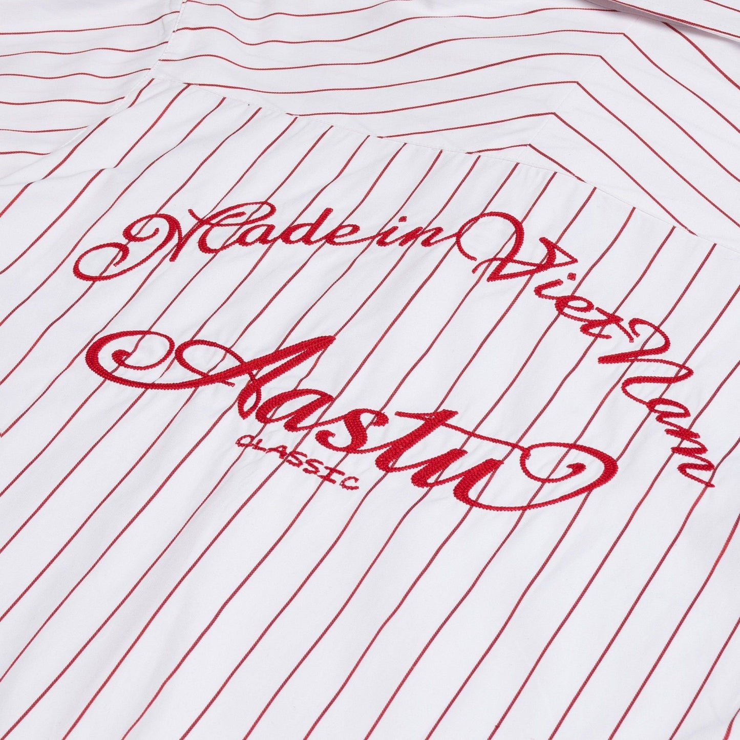 AA BOLDSTROKE LOGO SHIRT // RED STRIPES