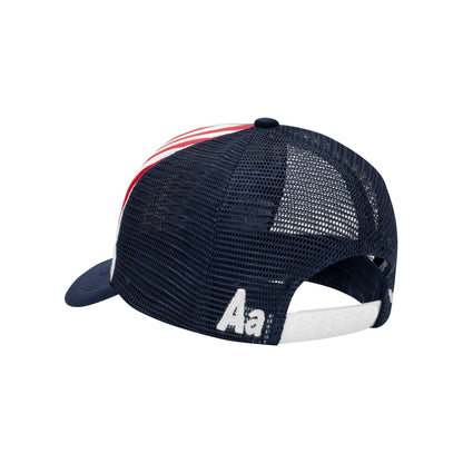 AA FLAG TRUCKER CAP // NAVY