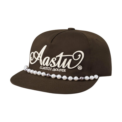 AA CLASSIC GOLFER CAP // BROWN - PEARL CHAIN