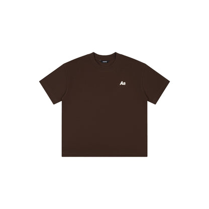 AA RACING LOGO TEE // BROWN