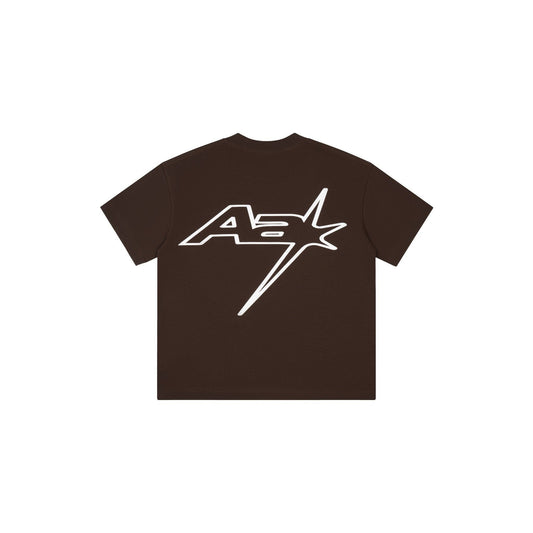 AA RACING LOGO TEE // BROWN