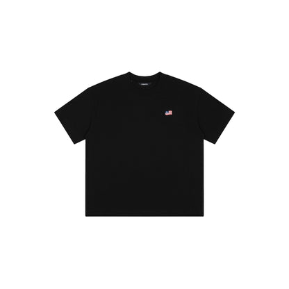 AA FLAG LOGO TEE // BLACK
