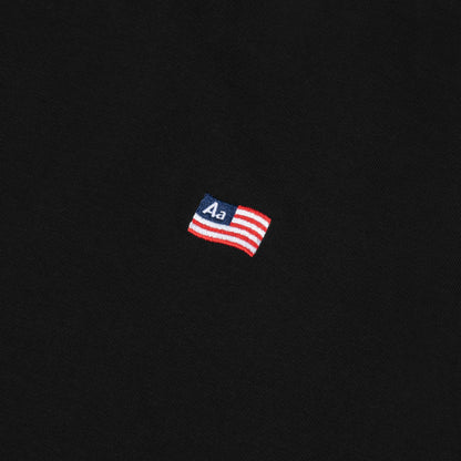 AA FLAG LOGO TEE // BLACK