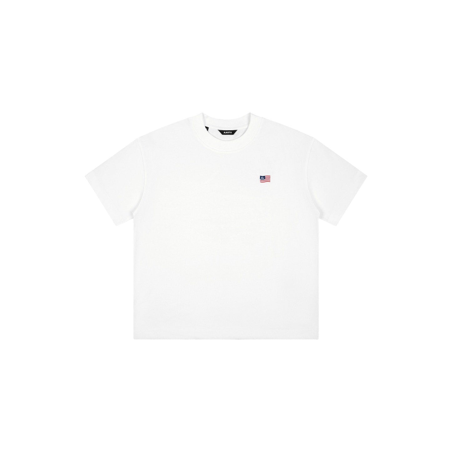 AA FLAG LOGO TEE // WHITE