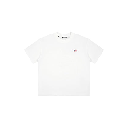 AA FLAG LOGO TEE // WHITE
