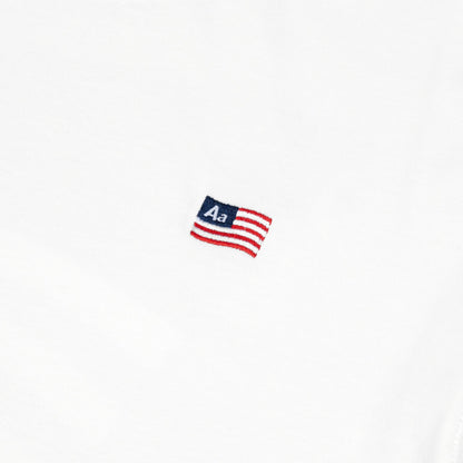 AA FLAG LOGO TEE // WHITE