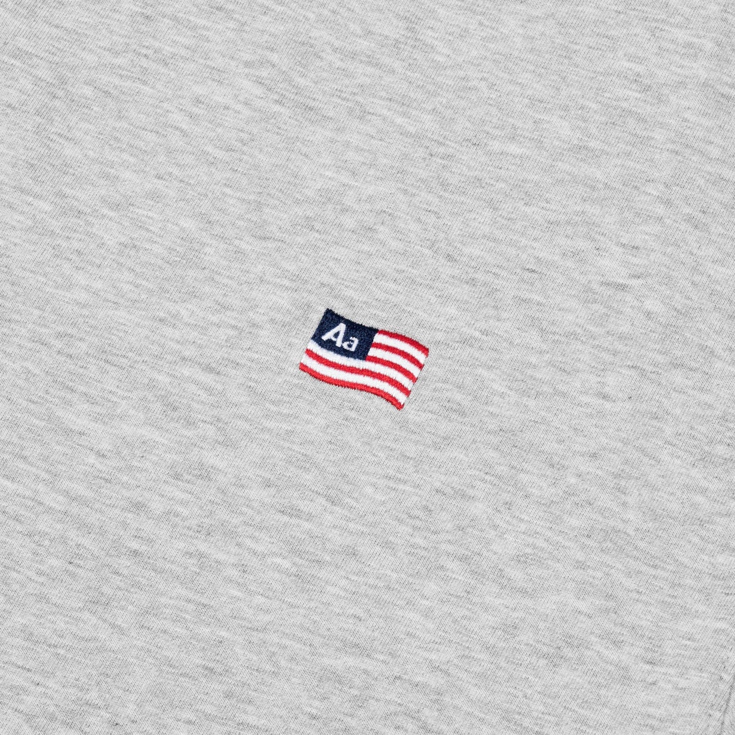 AA FLAG LOGO TEE // GREY