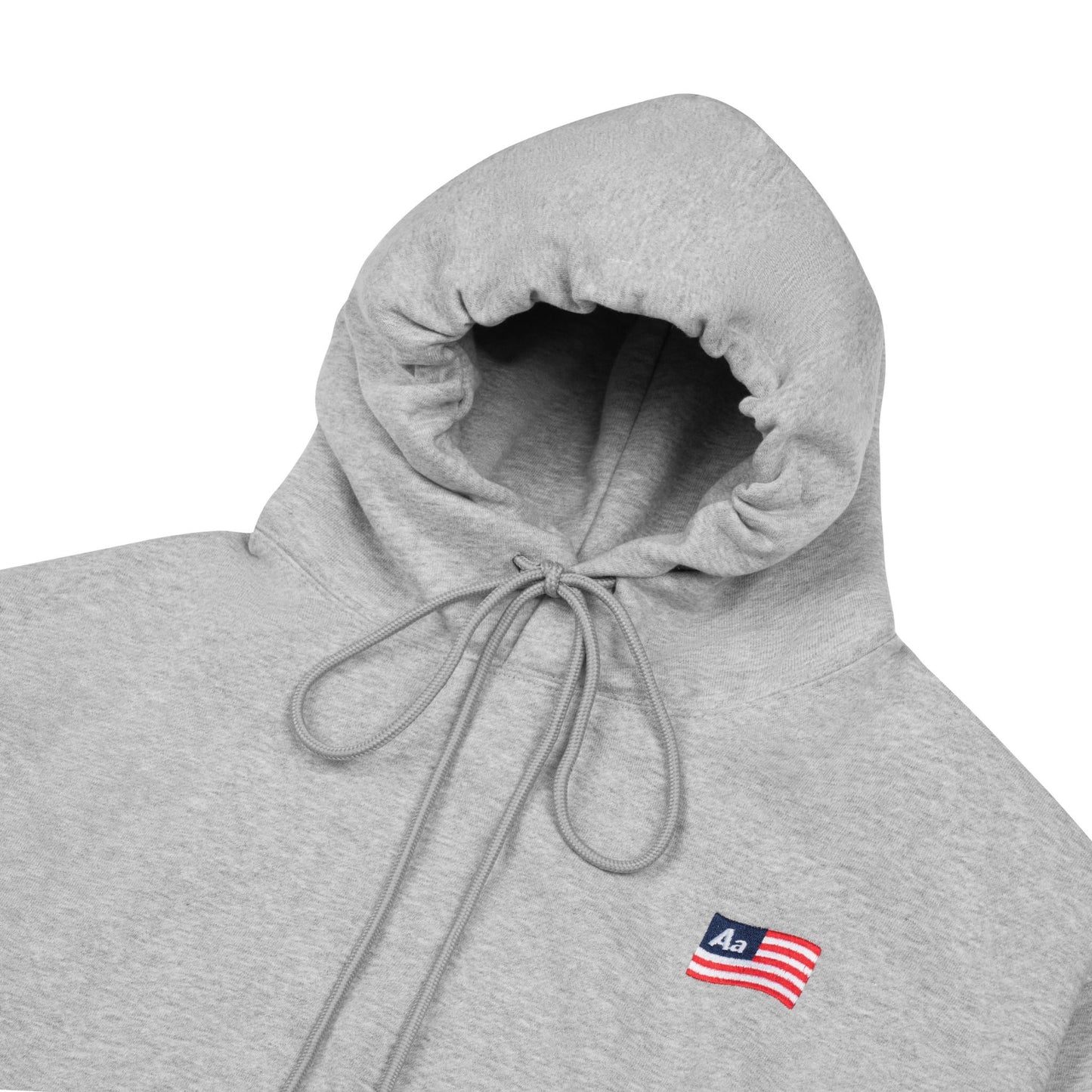 AA FLAG LOGO HOODIE // GREY