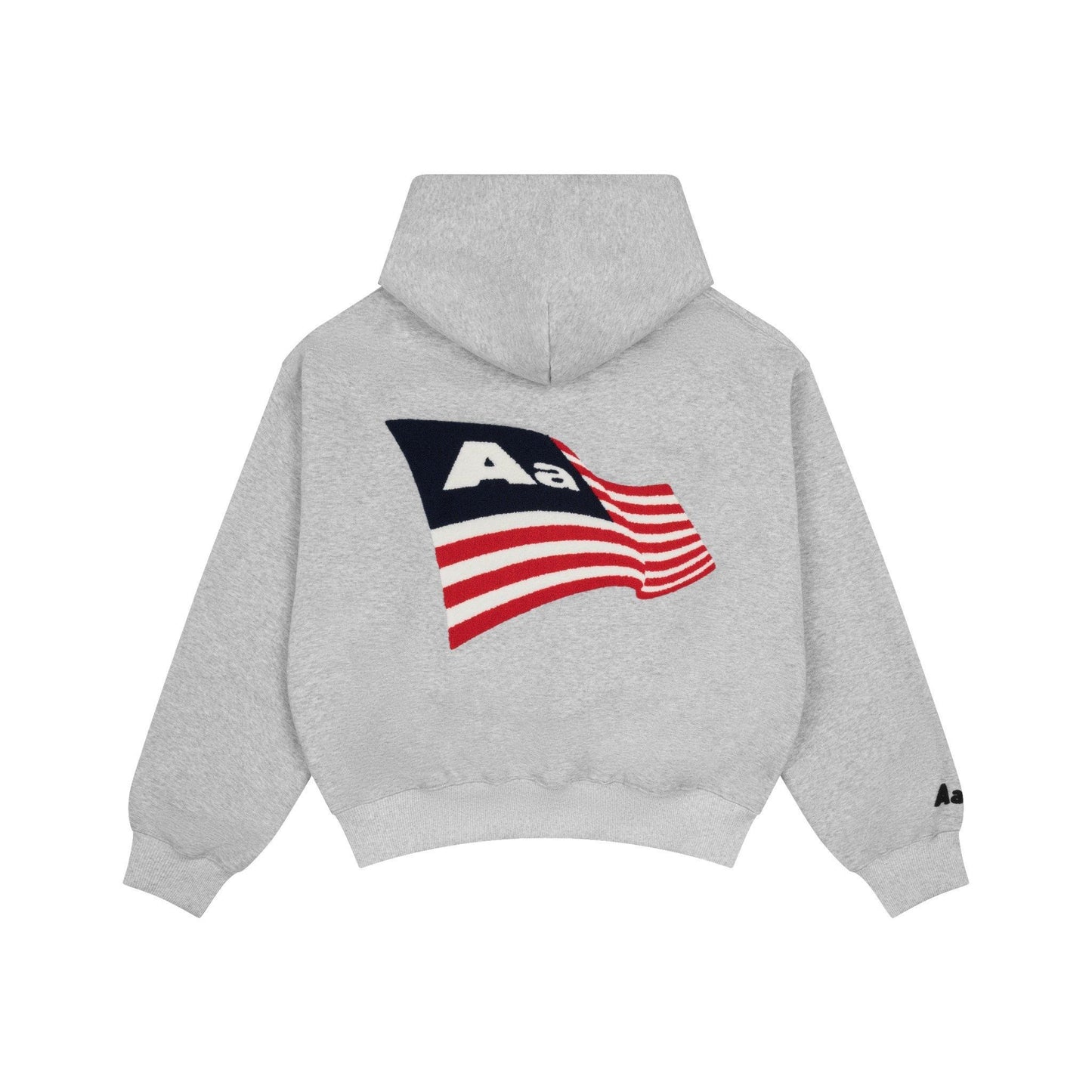 AA FLAG LOGO HOODIE // GREY