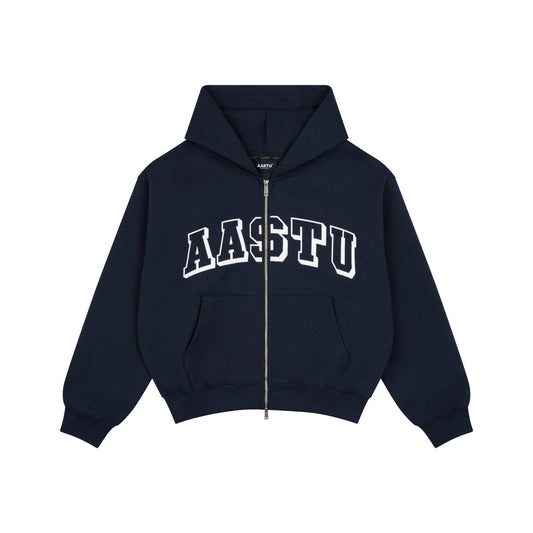 CLASSIC LOGO HOODIE ZIP // NAVY