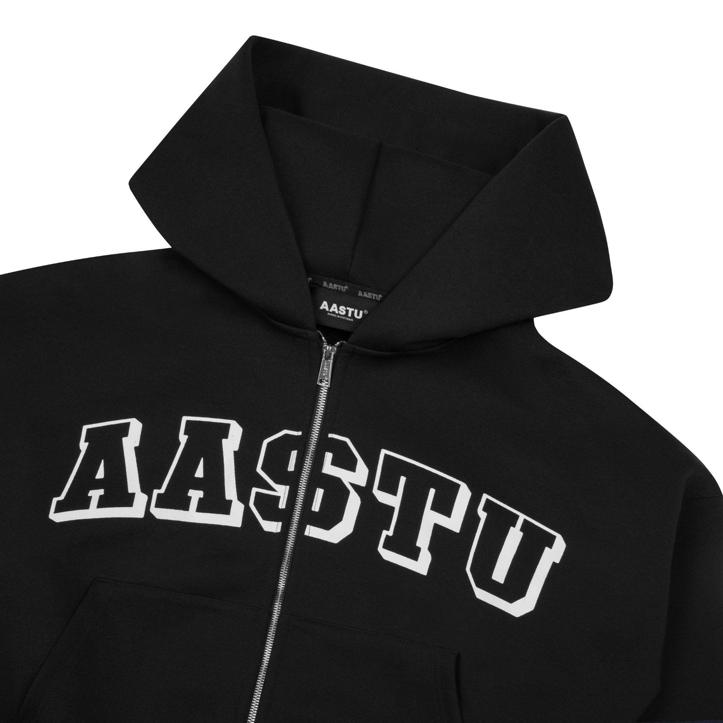 CLASSIC LOGO HOODIE ZIP // BLACK
