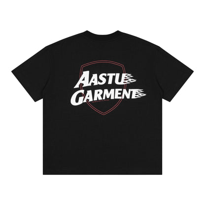 AA GARMENT LOGO TEE // BLACK