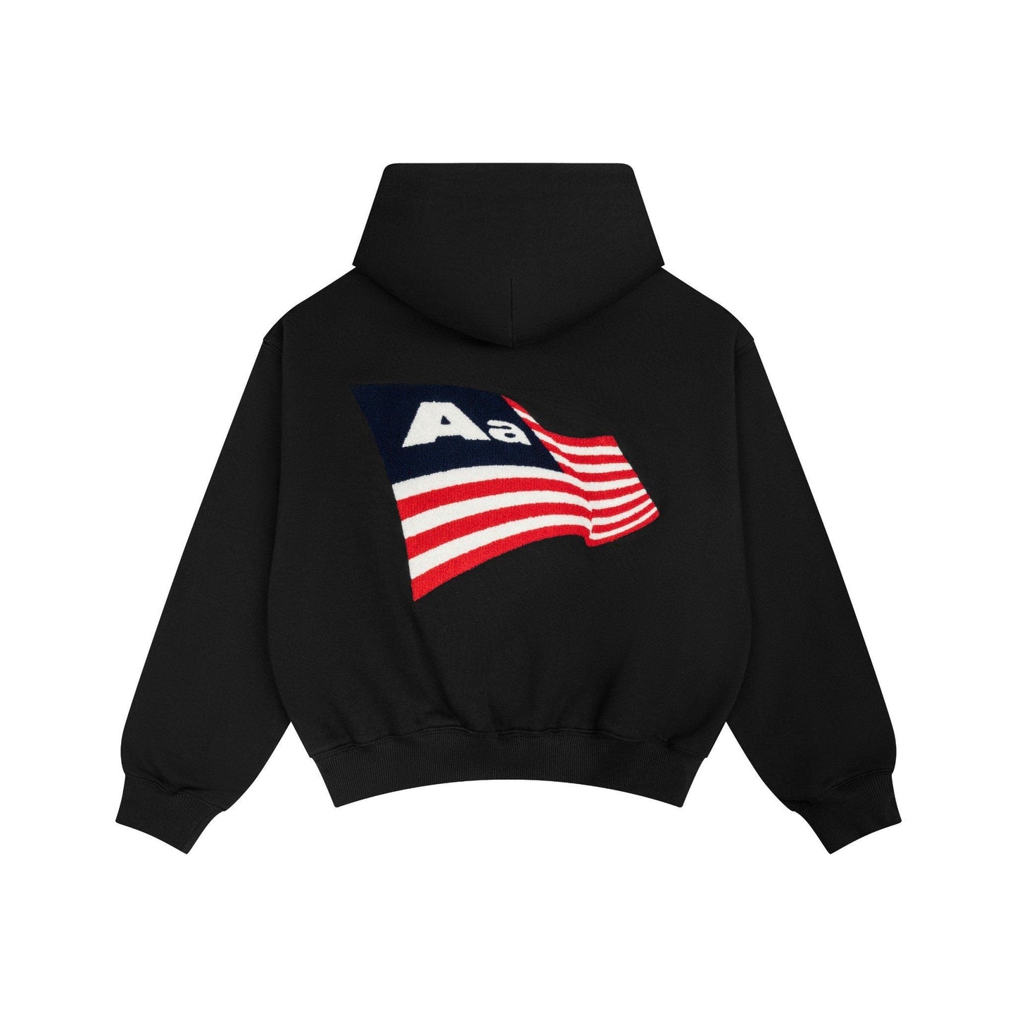 AA FLAG LOGO HOODIE // BLACK