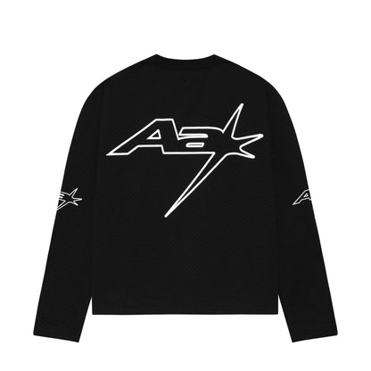 AA LONG SLEEVE MESH RACING // BLACK