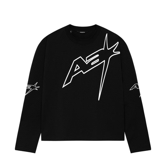 AA LONG SLEEVE MESH RACING // BLACK