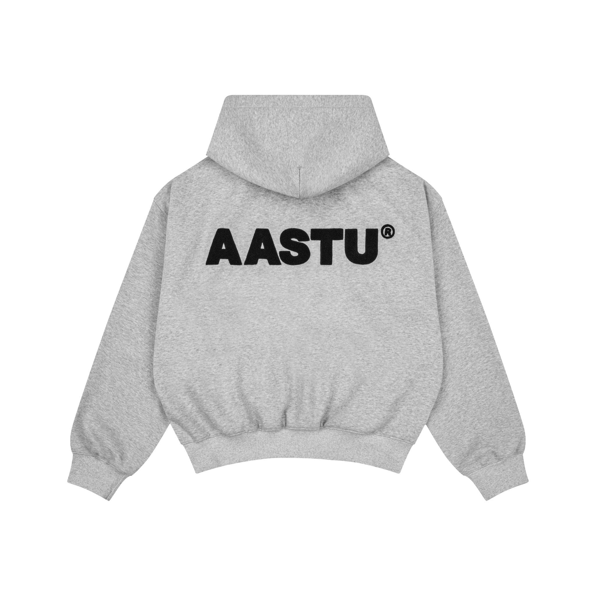 【AASTU】AA CLASSIC LOGO HOODIE CLASSIC LOGO HOODIE ZIP VJPPRO // GREY – AA STU.