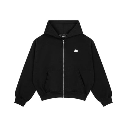 AASTU LOGO HOODIE VJPPRO ZIP // BLACK